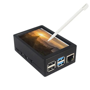 树莓派4B外ABS外壳 Raspberry pi4代3代外壳3.5寸显示屏壳子风扇