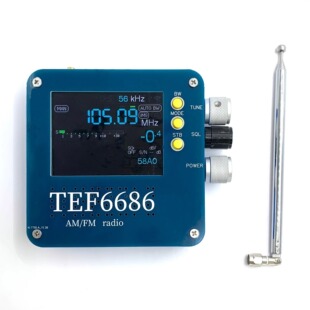 TEF6686全频段FM/AM/Short WaveHF/LW高音质收音机接收机内置喇叭