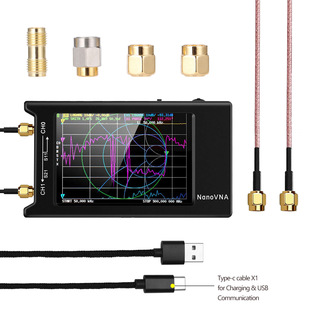4寸 短波 VHF UHF 天线分析仪 矢量网络分析仪 NanoVNA