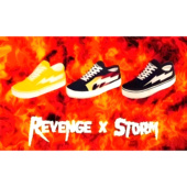 STORM闪电火焰帆布鞋 正品 REVENGE 复仇风暴百搭滑板街舞潮 经典