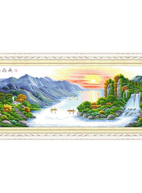 青飞精准印布江山如画流水生财
