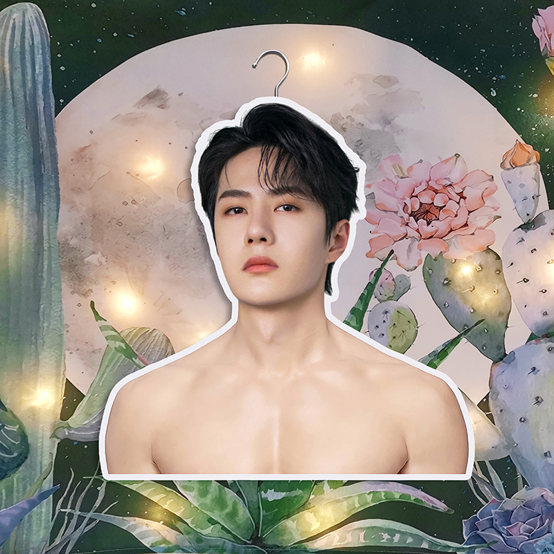 明星头像同款应援定制人形衣架