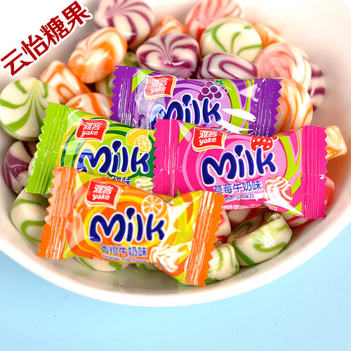 雅客MILK水果奶糖结婚喜糖年货