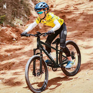 小探险家自行车铝合金儿童青少年变速减震学生运动山地车碟刹