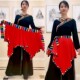演出服舞配饰一片式 牛奶丝围裙藏族舞蹈腰带西藏女民族广场舞藏式