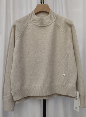 58313秋冬新款女半高领长袖针织衫毛衣套头宽松上衣打底衫纯色春