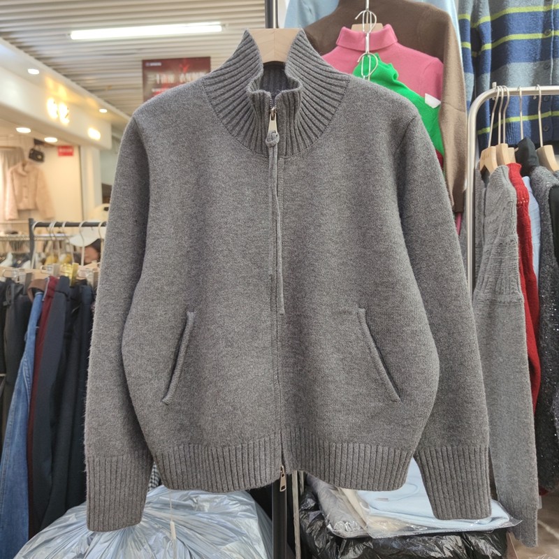 25113早春新款女立领长袖针织衫毛衣开衫外套拉链打底衫短上衣,女装/女士精品,毛针织衫,淘宝优惠券,粉丝福利购,淘宝优惠卷