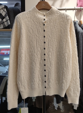 85135秋冬女半高领长袖纯色针织毛衣上衣设计感打底衫磨毛棉蕾丝
