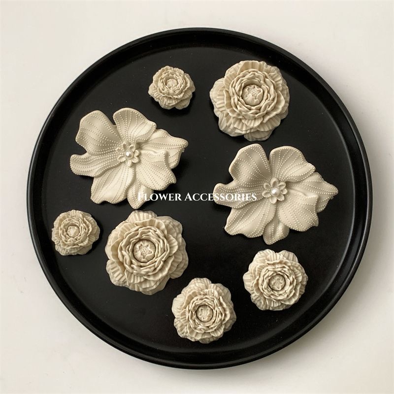 明星白鹿同款Cros经典泡芙花束洞洞鞋扣一套8朵杜鹃鞋花2025新款