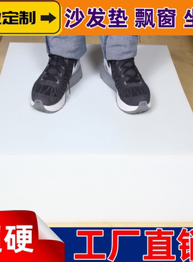 60D特硬加硬重体高密度厚海绵沙发坐垫定做实木飘窗榻榻米垫订做