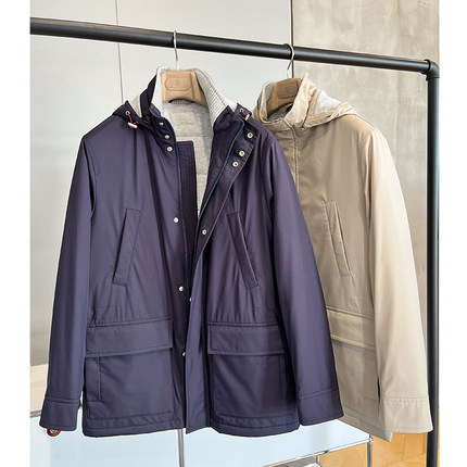 ALIN【BC鼎级线】男装低调雅致意产黑科技轻盈面料压缩棉羊绒棉服