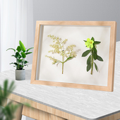 立体中空标本框A4diy手工相框摆台6蝴蝶植物粘土干花加厚展示画框