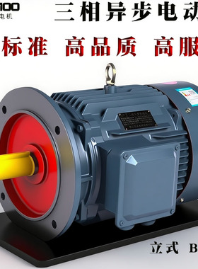 立式国标YE3全铜线三相异步电动机马达三项380v22/30/37/45/55kw