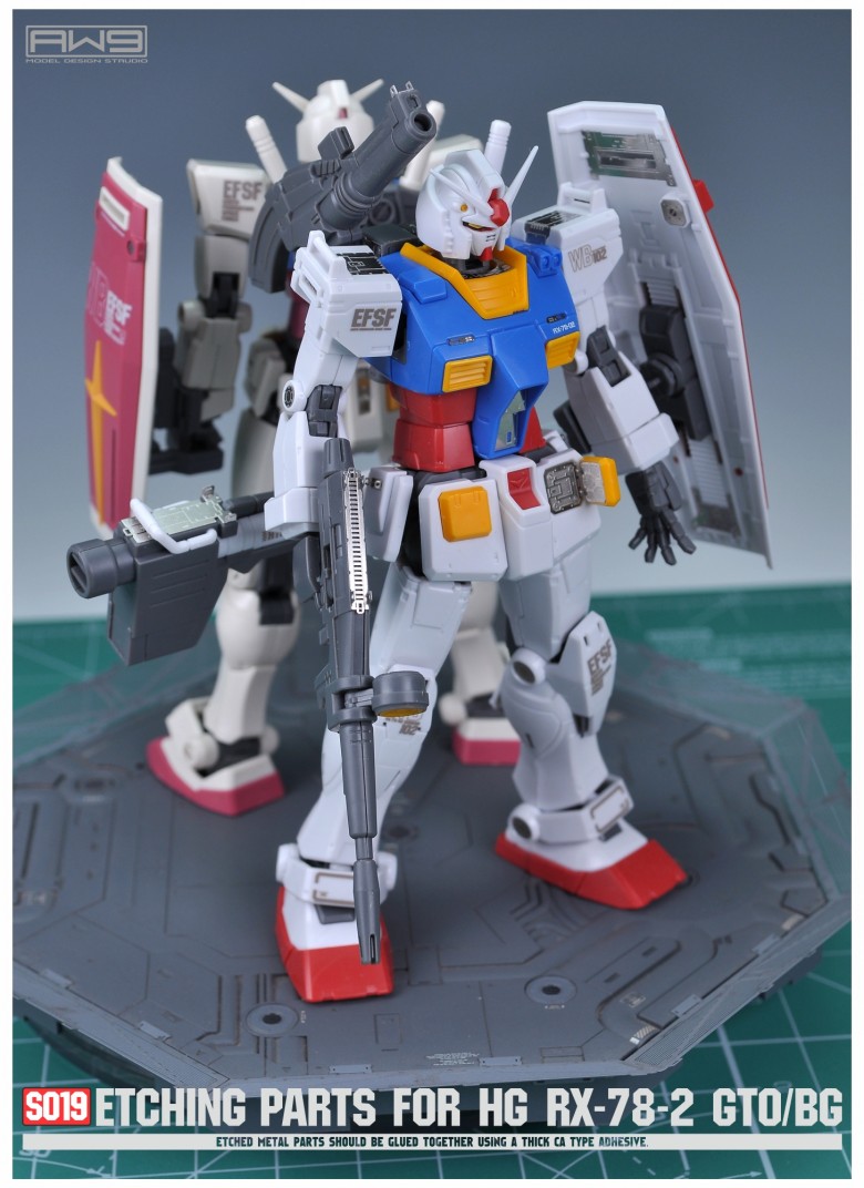 S19  HG GTO/超越全球 BEYOND GLOBAL  RX-78-2 高达蚀刻片改件