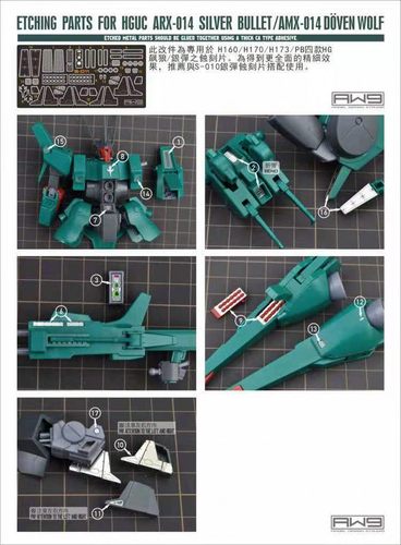 HGUC彪狼arx-014bullet蚀刻片