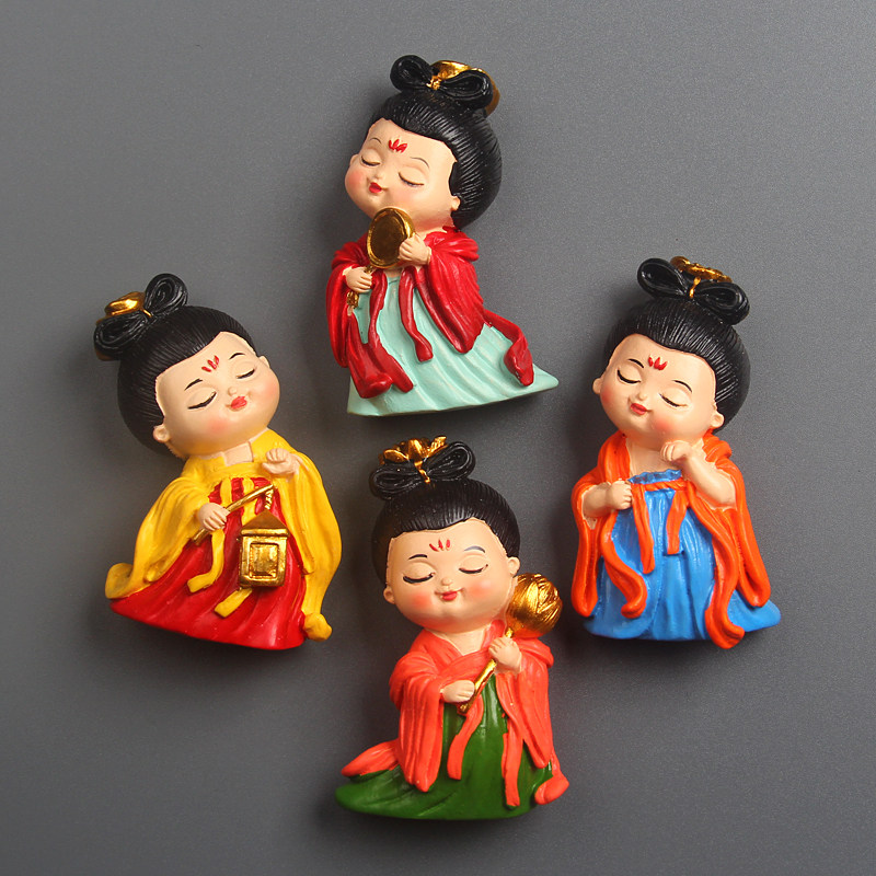 文创3D立体洛阳唐宫夜宴宫庭仕女冰箱贴磁贴旅游纪念品送友礼物,家居饰品,冰箱贴,淘宝优惠券,粉丝福利购,淘宝优惠卷