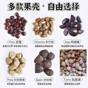 果壳风铃摇铃手工diy挂件印尼黑果水铃桐散装夹竹桃鸭腱藤果壳铃