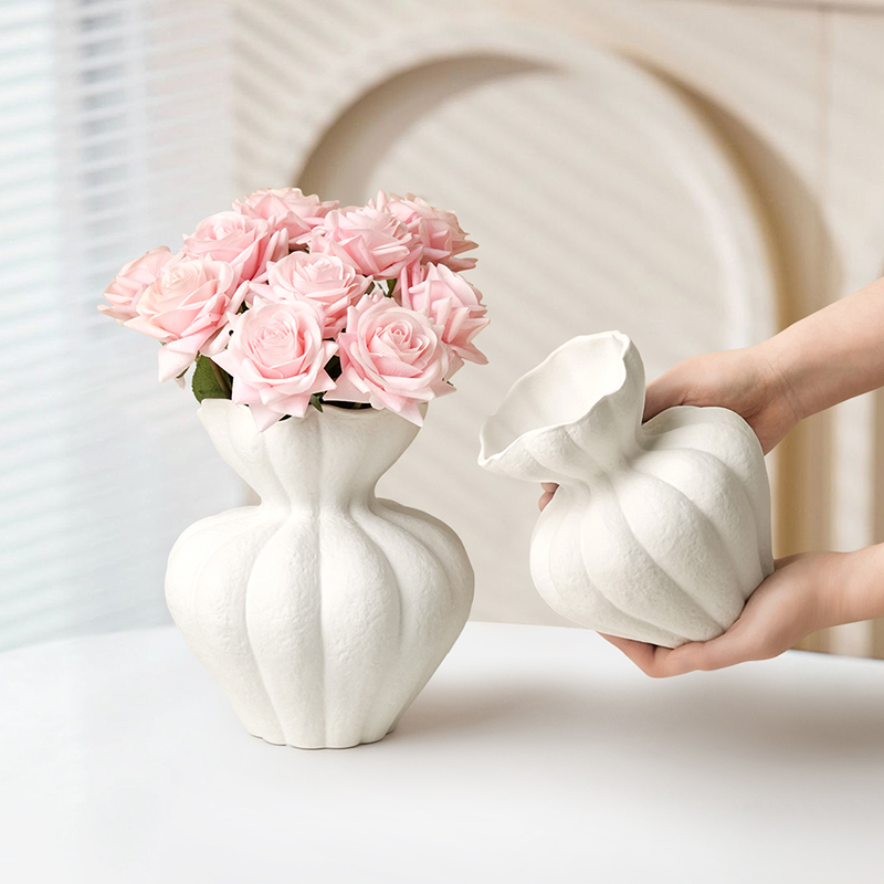 【玫瑰花瓶】贝汉美法式陶瓷花瓶