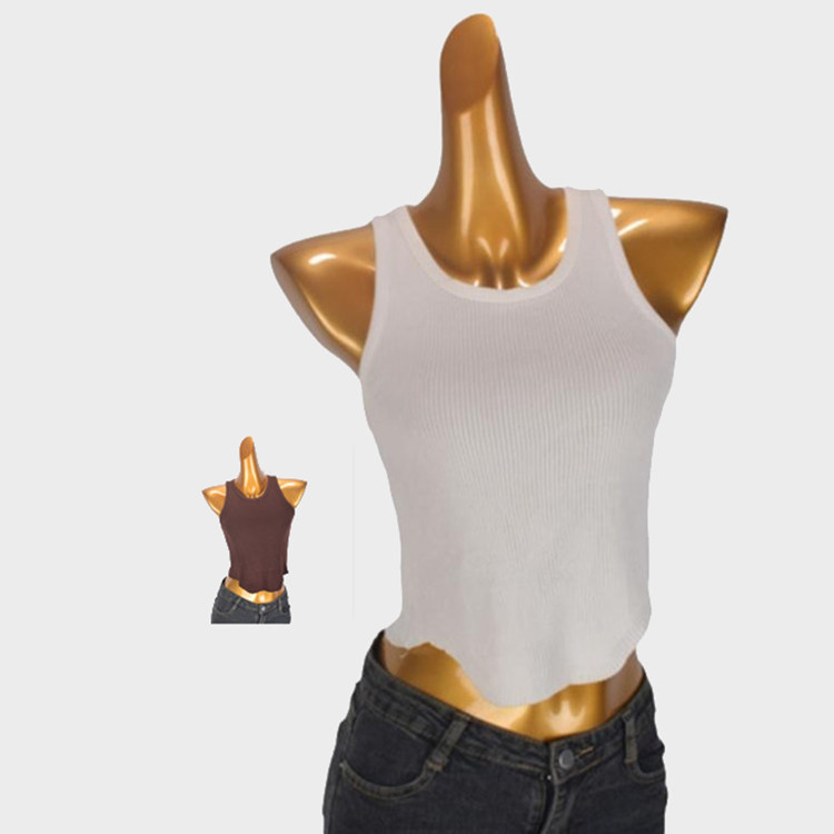 法式新款纯色小吊带背心女夏季泫雅纯色内搭修身短款无袖打底上衣