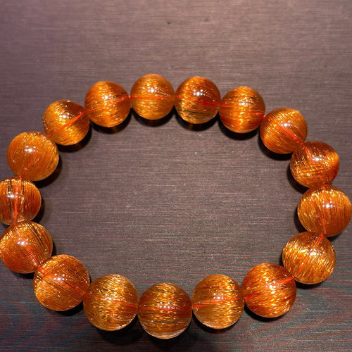 魅晶天然水晶铜顺发猫眼手链