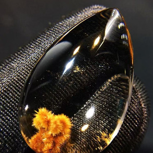 魅晶天然水晶晶体通透钛晶太阳花钛晶海胆花水滴吊坠