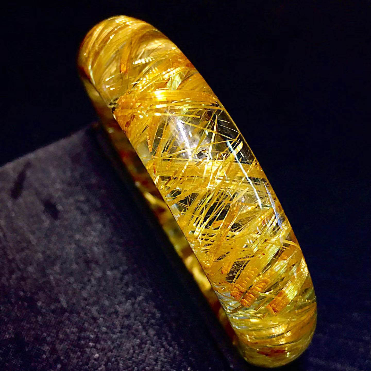 魅晶天然水晶晶体通透钛晶手镯