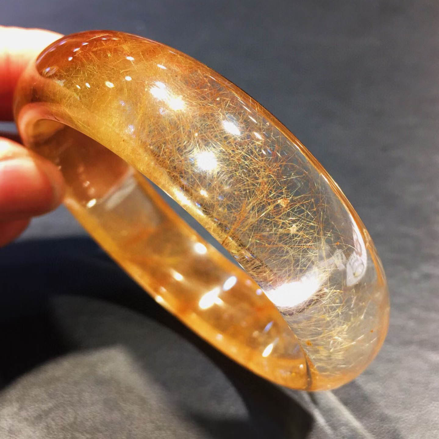 魅晶天然水晶晶体通透发晶手镯