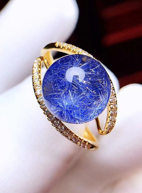 魅晶水晶晶体通透戒指