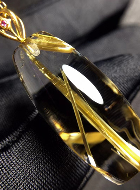 魅晶水晶晶体通透吊坠