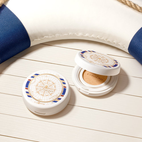 【新品试用】卡姿兰航海限定小混猫气垫遮瑕持久不脱妆混合皮干皮