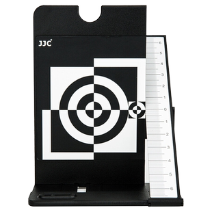 JJC相机对焦板镜头测焦板 跑焦调焦器 跑焦失焦校正工具适用佳能尼康适马单反对焦测试卡 自动对焦微调摄影板