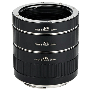 JJC适用佳能微距转接环EF卡口相机近摄接圈5D3 5D4 90D 80D 77D 70D 750D 760D 7D2 6D2 800D单反自动对焦环
