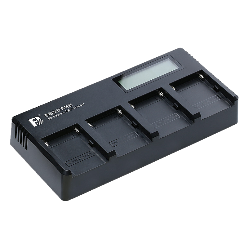 沣标适用索尼NP-F970充电器F960 F770 F750 F570 F550 F330 F930 F950四槽快充摄像机摄影灯监视器补光灯电池