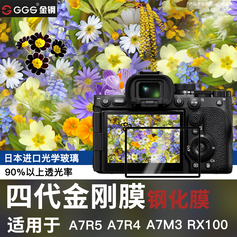 GGS适用索尼A6700相机钢化膜A7R5 A7M4/3 A7R4/R3/2 A72 A77II A99II RX1R RX100/M6/4A6300屏幕保护贴膜RX10 3C数码配件 屏幕保护膜 原图主图