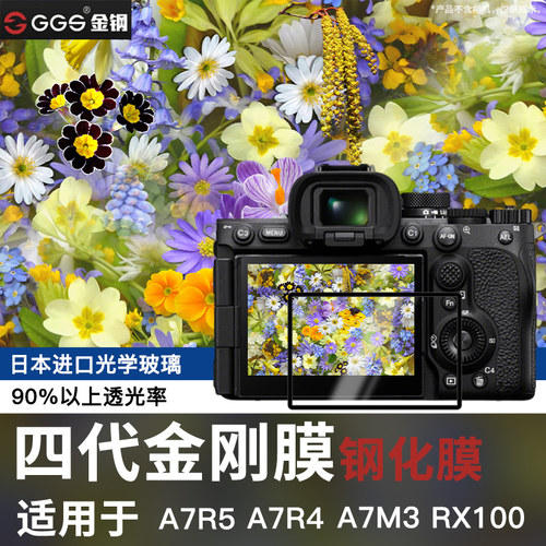 GGS适用索尼A7R6 A7R5钢化膜A6700 A7M4/3 A7R4/R3/2 A72 A77II A99II RX1R RX100/M6 A6300屏幕保护贴膜RX10