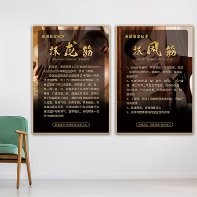 抓龙筋海报男士私密保养挂画kt板
