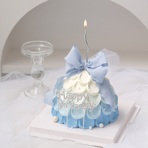 许愿树造型蛋糕装饰钻石生日快乐