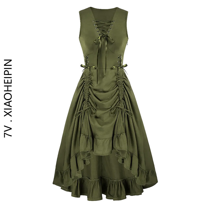 欧美法式Vintage复古连衣裙