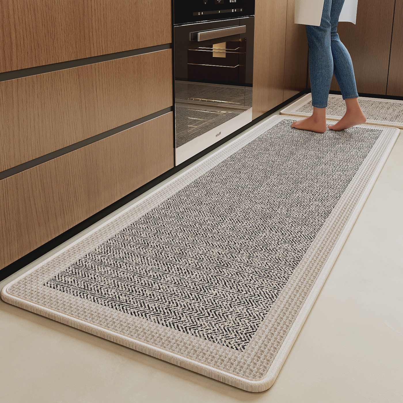 厨房地垫吸水脚垫防滑家用地毯2026年新款耐脏垫子防油可擦免洗