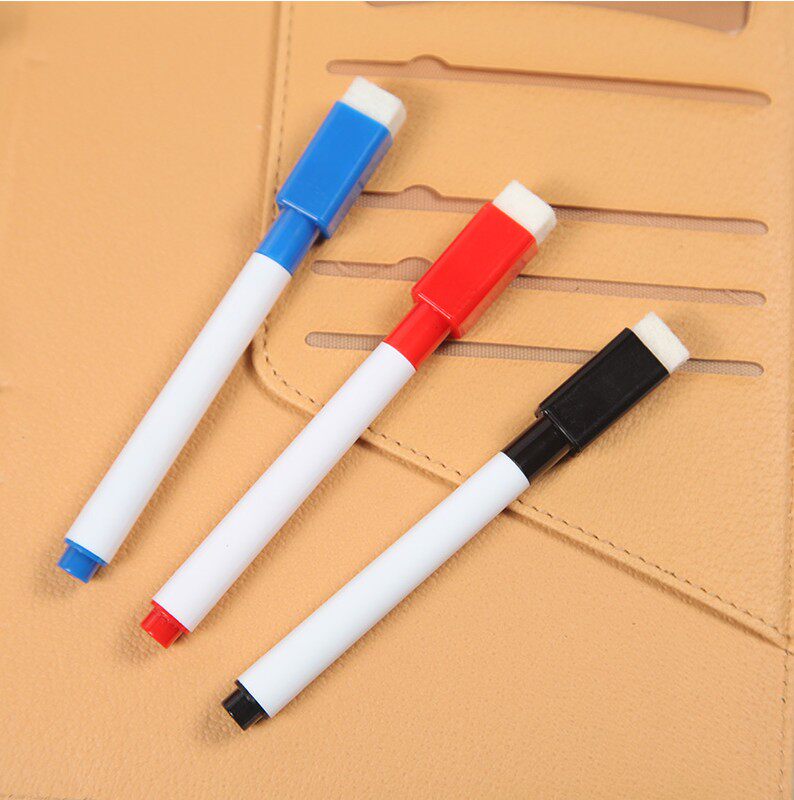 白板笔水性可擦写字板笔儿童画板涂鸦彩色专用画笔水彩黑板笔白黑