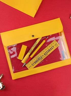 日本hightide nahe多功能彩色文件袋INS女收纳袋证件文件资料笔袋