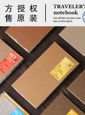 日本Traveler's Notebook标准型TN旅行者TRC笔记本子内芯配件笔夹