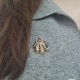 带卡板包装 爆款 金色经典 小蜜蜂胸针徽章 特价 包邮