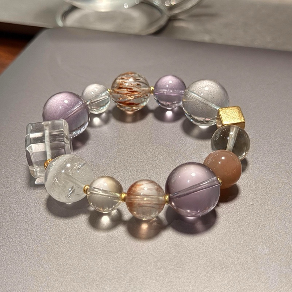 三色订制新款天然大颗粒紫水晶黑金超手链时尚招财手串实拍手饰,饰品/流行首饰/时尚饰品新,手饰/手串,淘宝优惠券,粉丝福利购,淘宝优惠卷