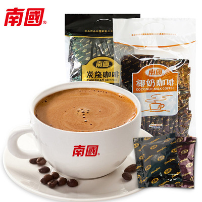 南国椰奶咖啡680g三合一速溶炭烧咖啡粉40小包袋装 海南特产饮品