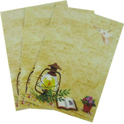 福卡-S愿意/一套三张/透明袋装/三折福卡彩色纸质礼品新年