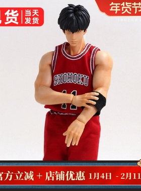 灌篮高手 流川枫 SOMEBODY Toys FIGUREborn 可动篮球员 手办模型