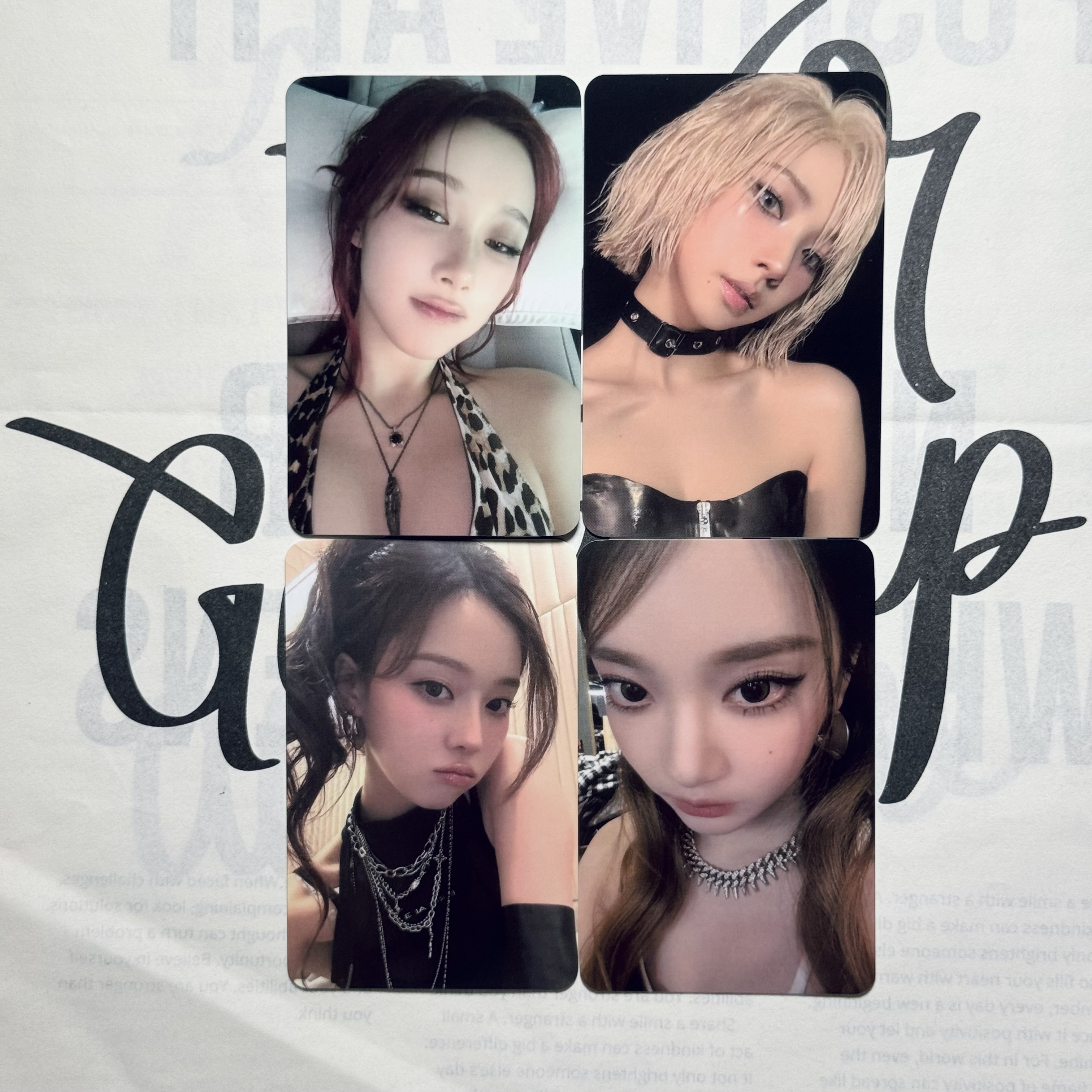 aespa小卡正版Dirty Work指定k4特典卡片送同学闺蜜礼物 保正保真