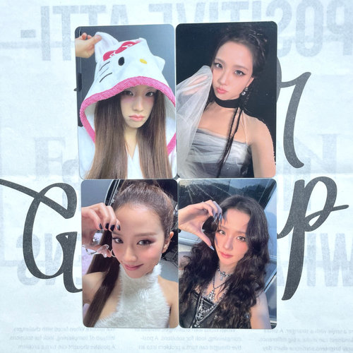 BLACKPINK粉墨金智秀小卡JISOO个人SOLO明星专辑 AMORTAGE 黑版