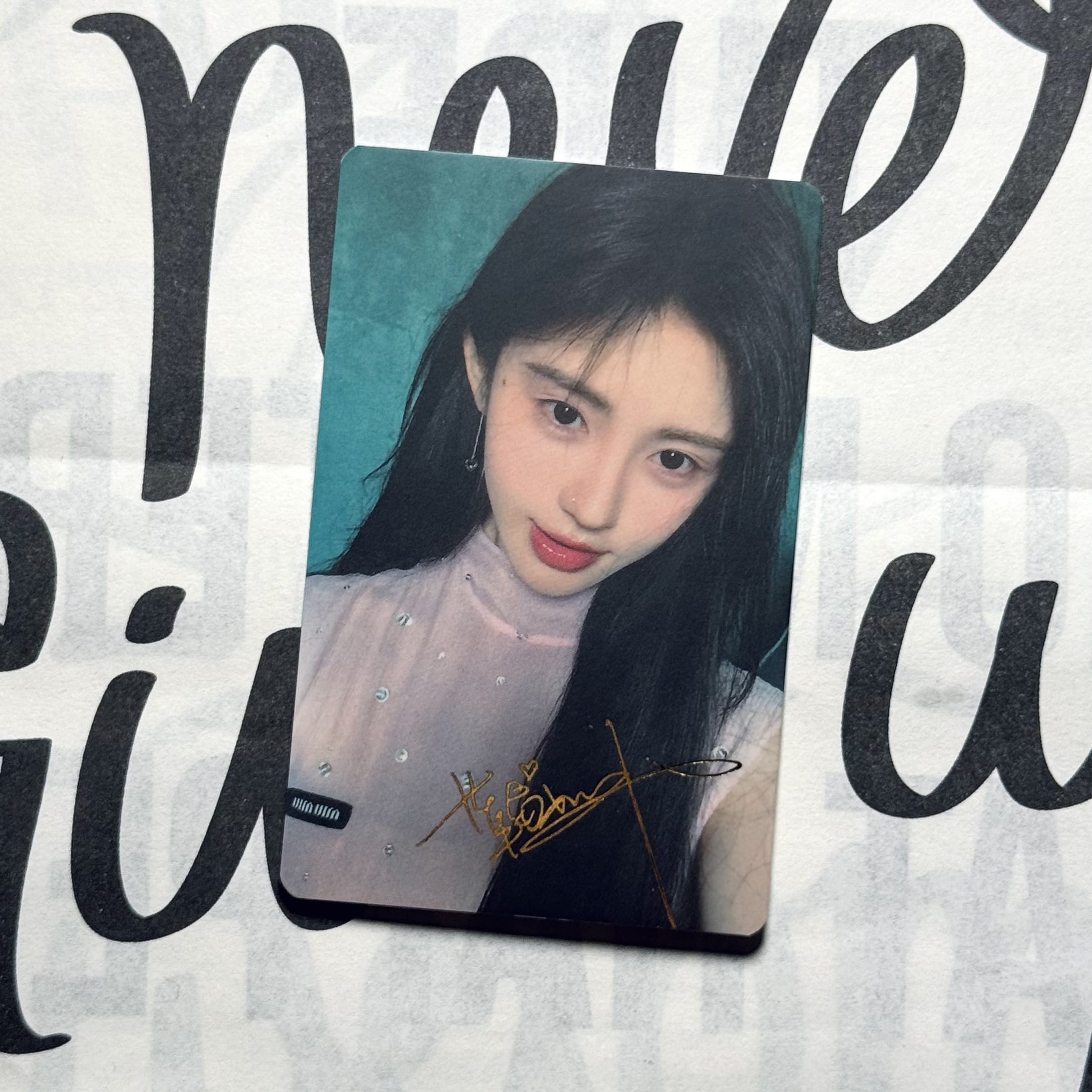 鞠婧祎精彩ok杂志隐藏卡亲绘卡背自拍 鞠婧祎小卡正品现货包邮